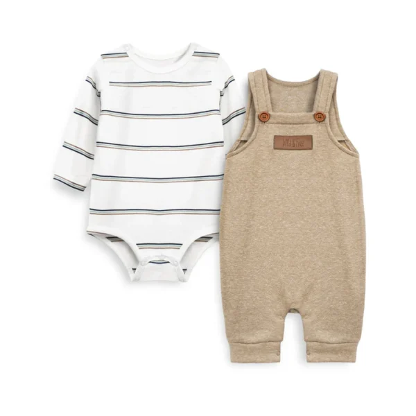 Baby Fleece Romper Set (Striper)